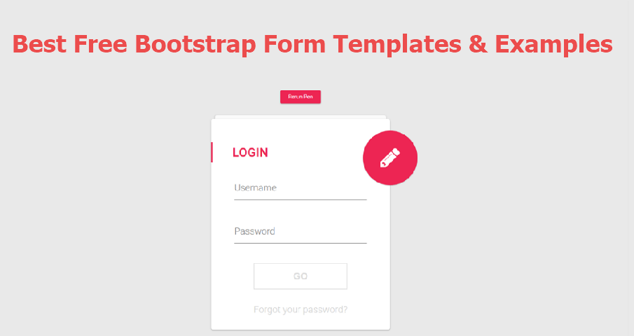 Detail Input Form Bootstrap Template Nomer 6