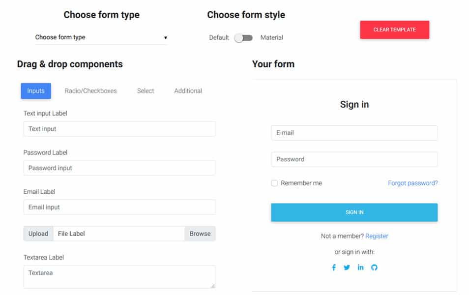 Detail Input Form Bootstrap Template Nomer 10