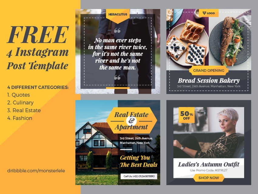 Detail Instagram Ad Template Psd Nomer 43
