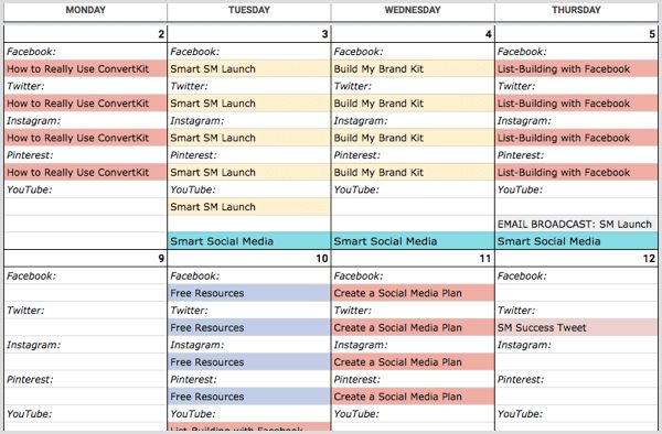 Detail Instagram Content Calendar Template Excel Nomer 23