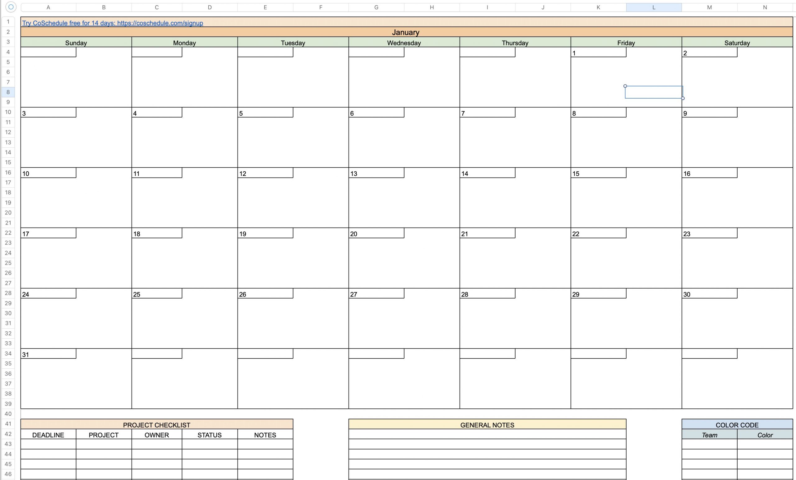 Detail Instagram Content Calendar Template Excel Nomer 25