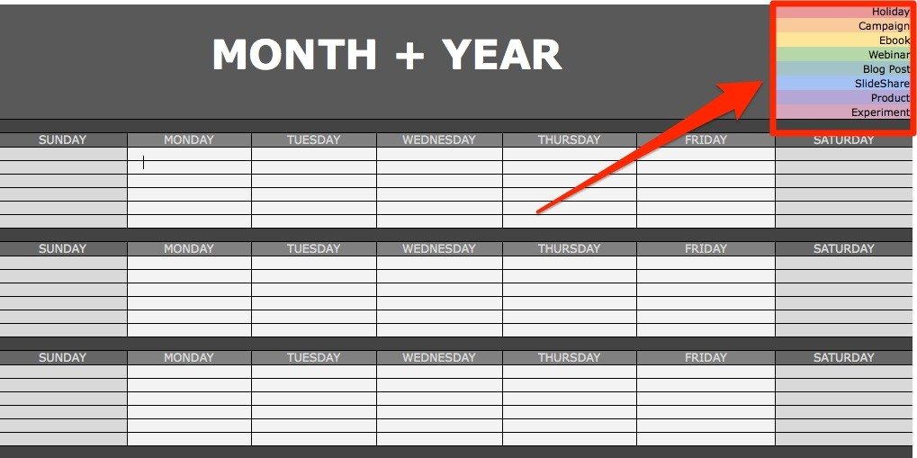 Detail Instagram Content Calendar Template Excel Nomer 42