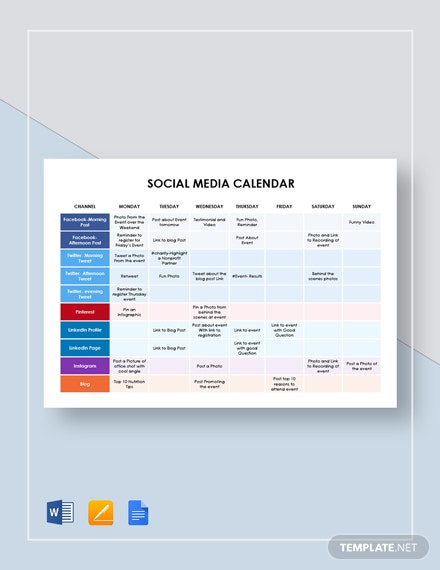 Detail Instagram Content Calendar Template Excel Nomer 43