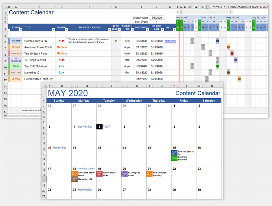 Detail Instagram Content Calendar Template Excel Nomer 6