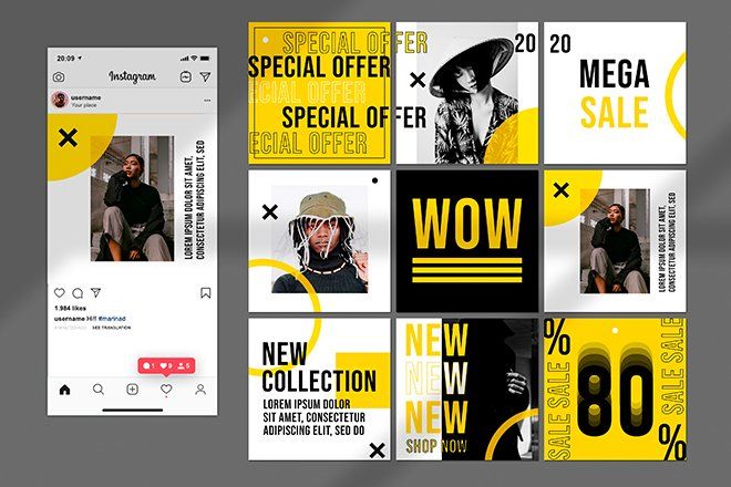 Detail Instagram Design Template Psd Nomer 22