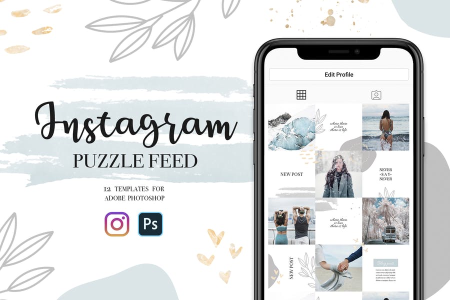 Detail Instagram Feed Template Download Nomer 26
