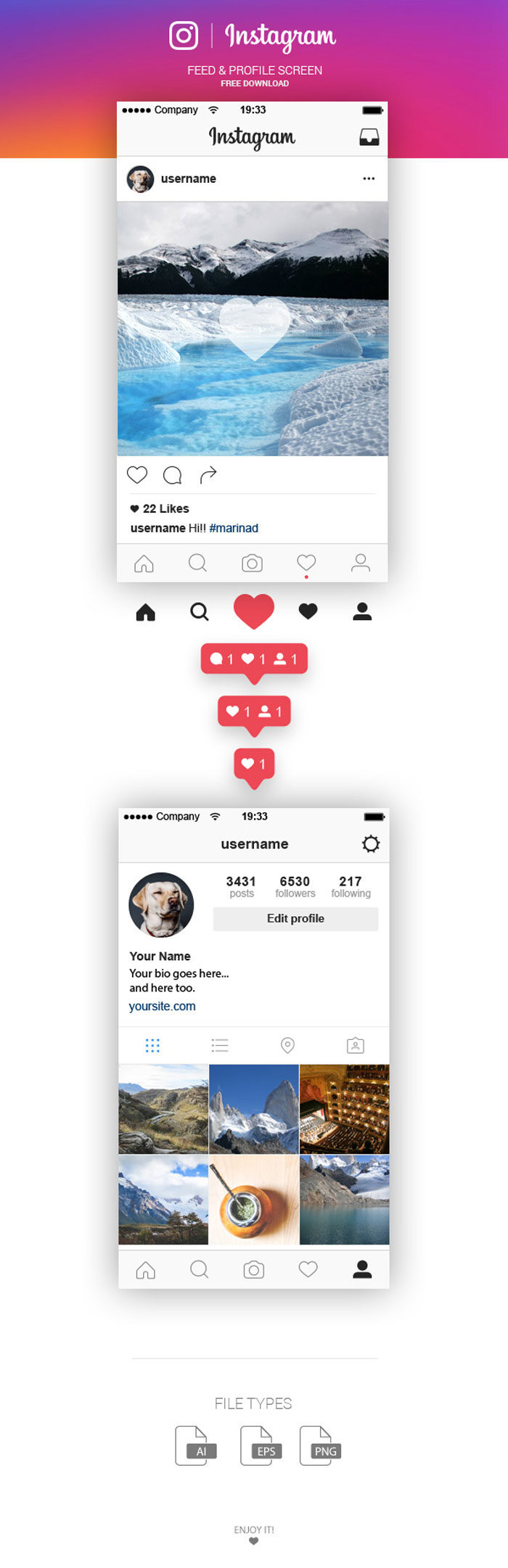 Detail Instagram Feed Template Download Nomer 50