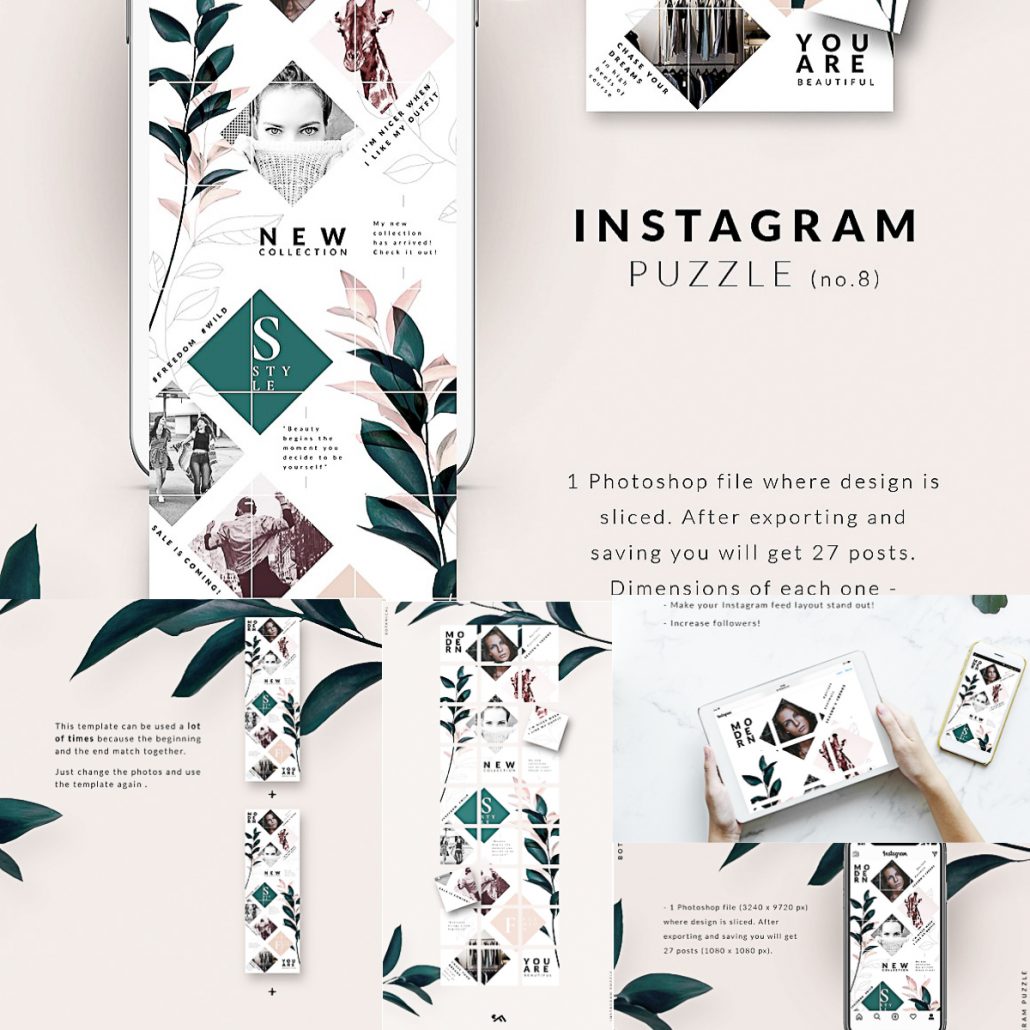 Detail Instagram Feed Template Download Nomer 52