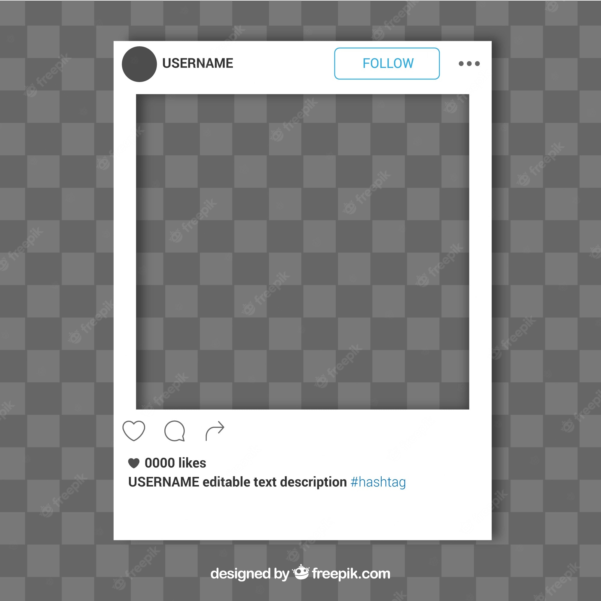 Instagram Frame Template - KibrisPDR