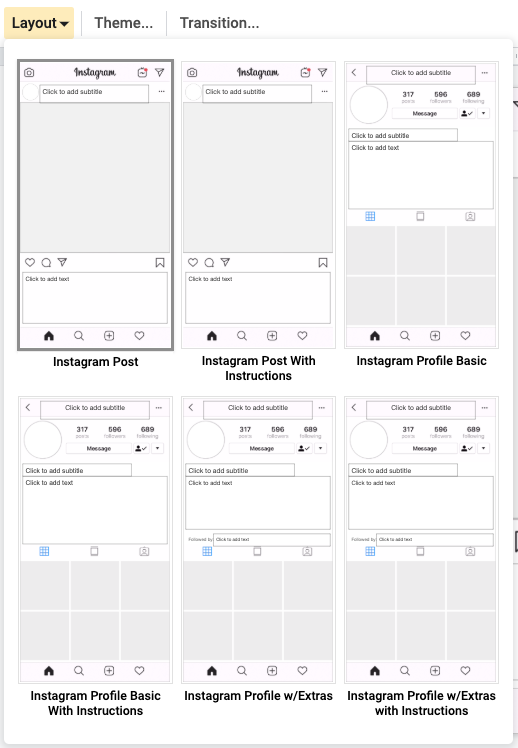 Detail Instagram Layout Template Nomer 6