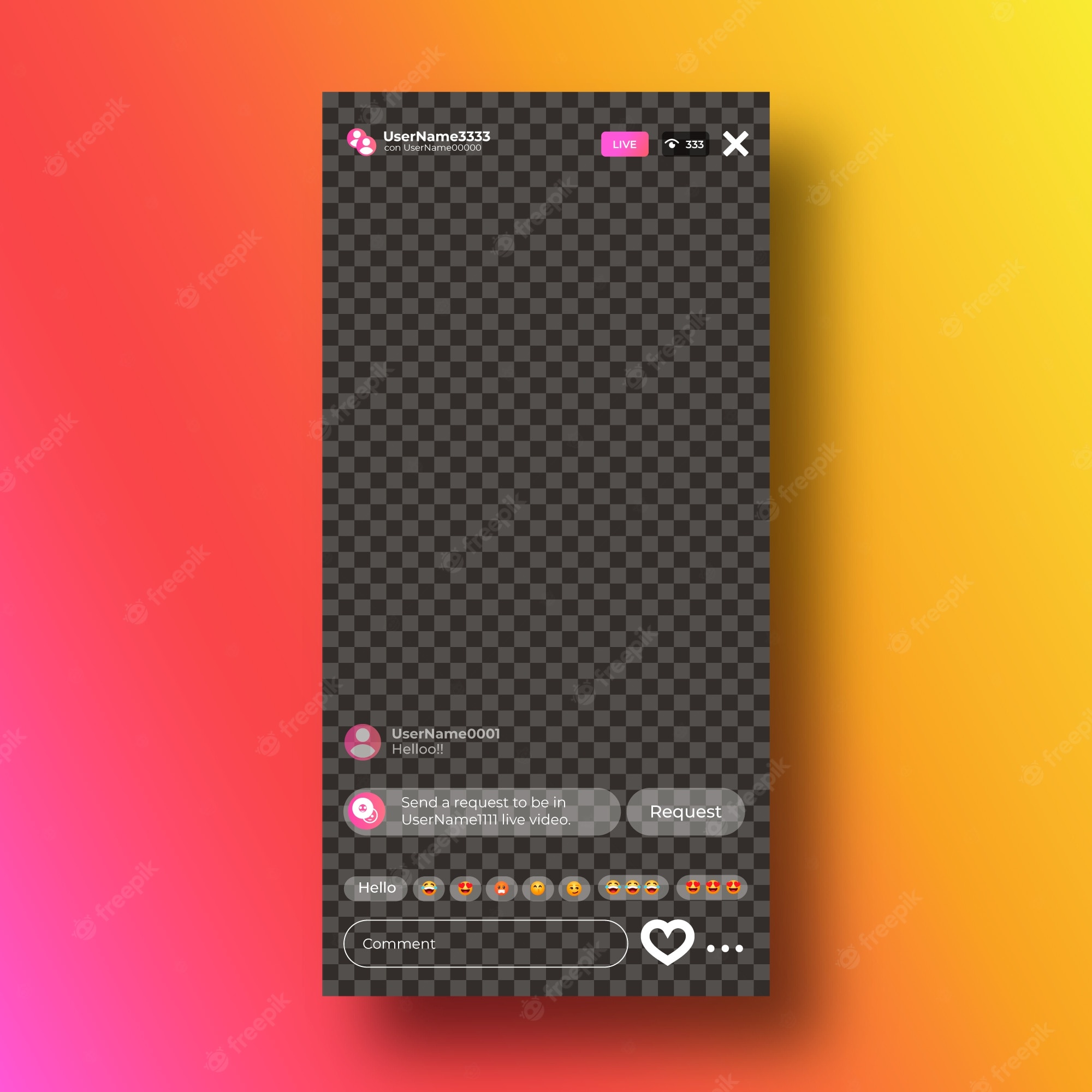 Instagram Live Template - KibrisPDR