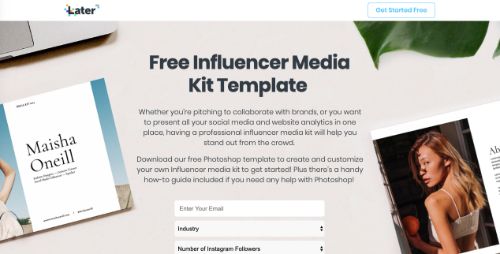 Detail Instagram Media Kit Template Free Nomer 23