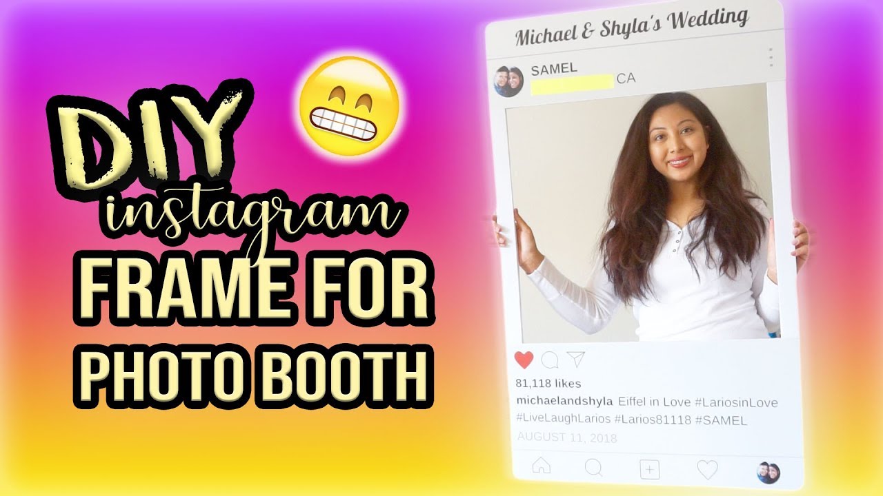 Detail Instagram Photo Booth Frame Template Nomer 16