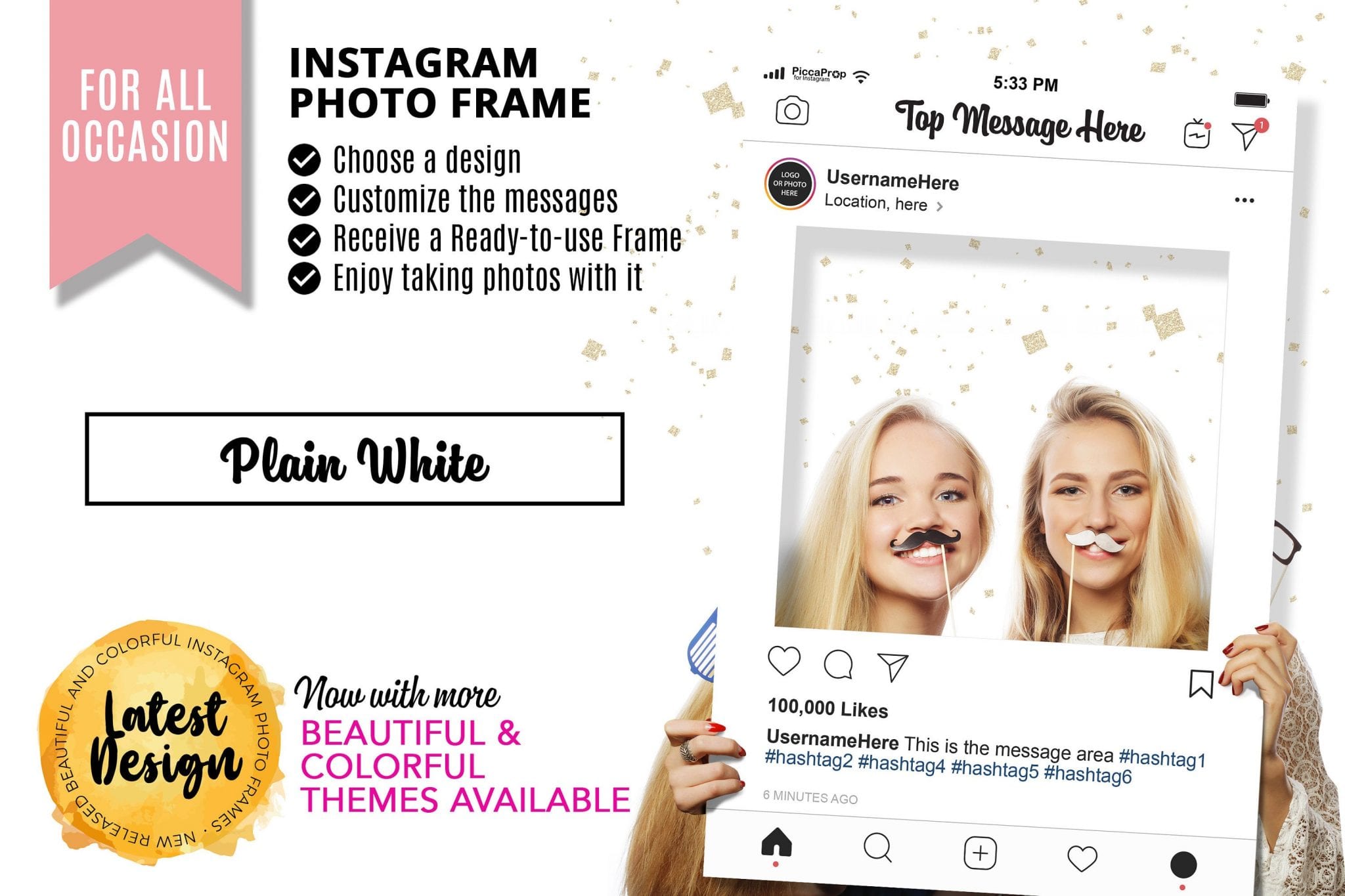 Detail Instagram Photo Booth Frame Template Nomer 44