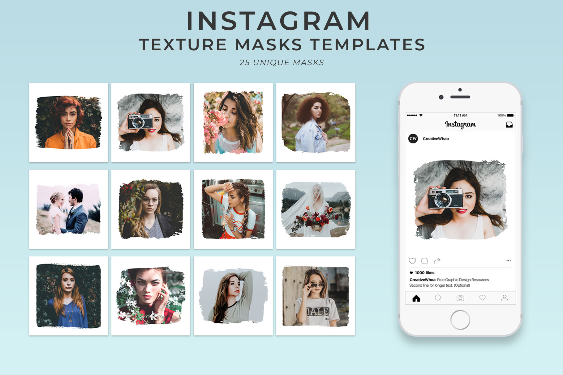 Detail Instagram Photo Template Psd Nomer 14