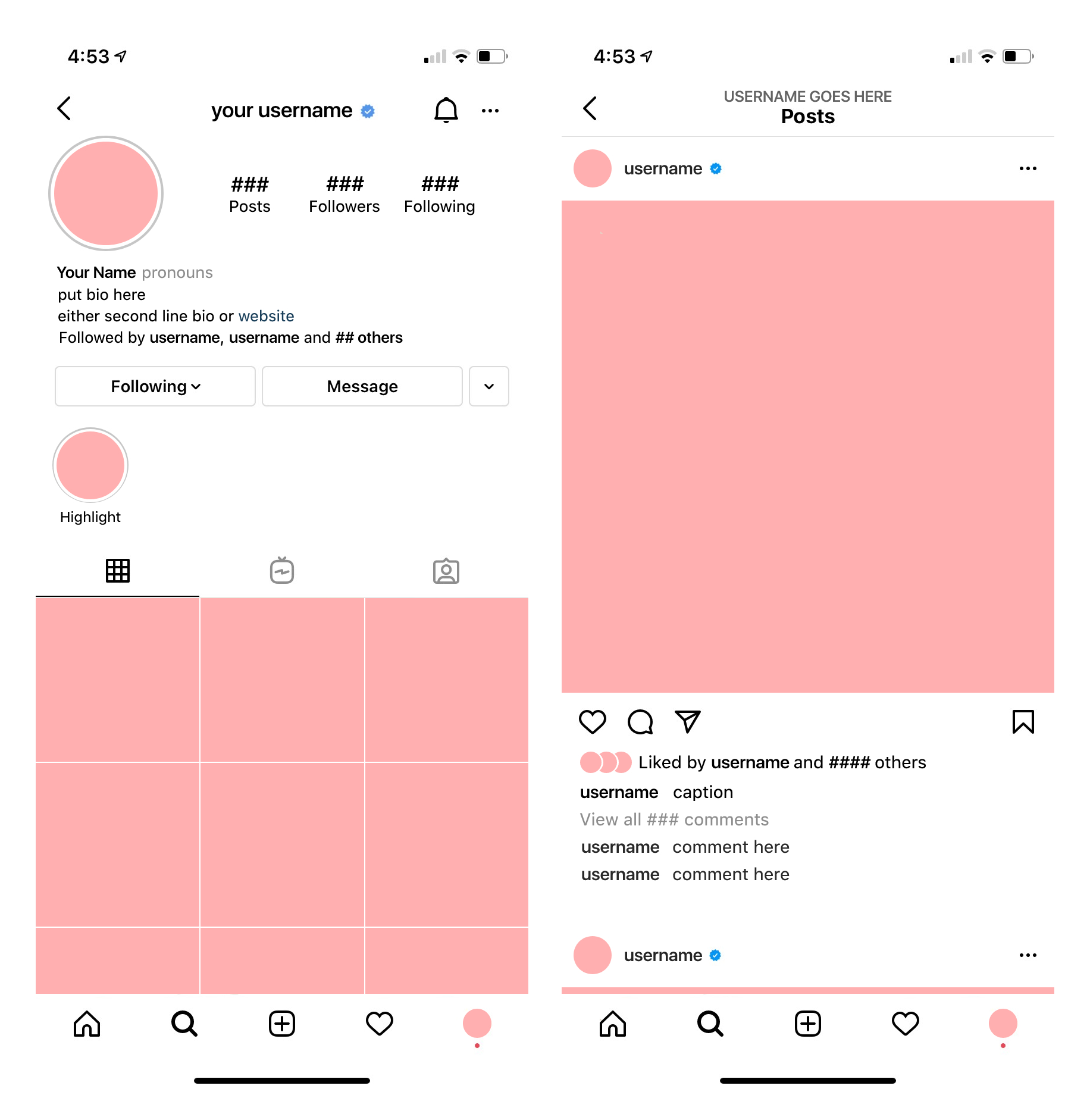Detail Instagram Post Template Pack Nomer 30