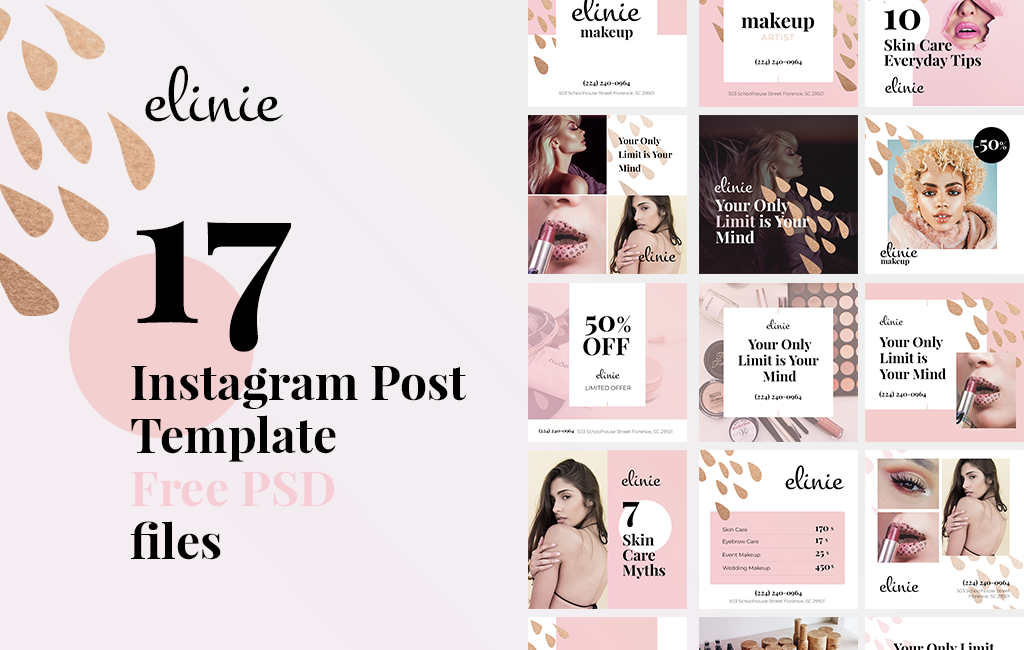 Detail Instagram Post Template Psd Free Nomer 17
