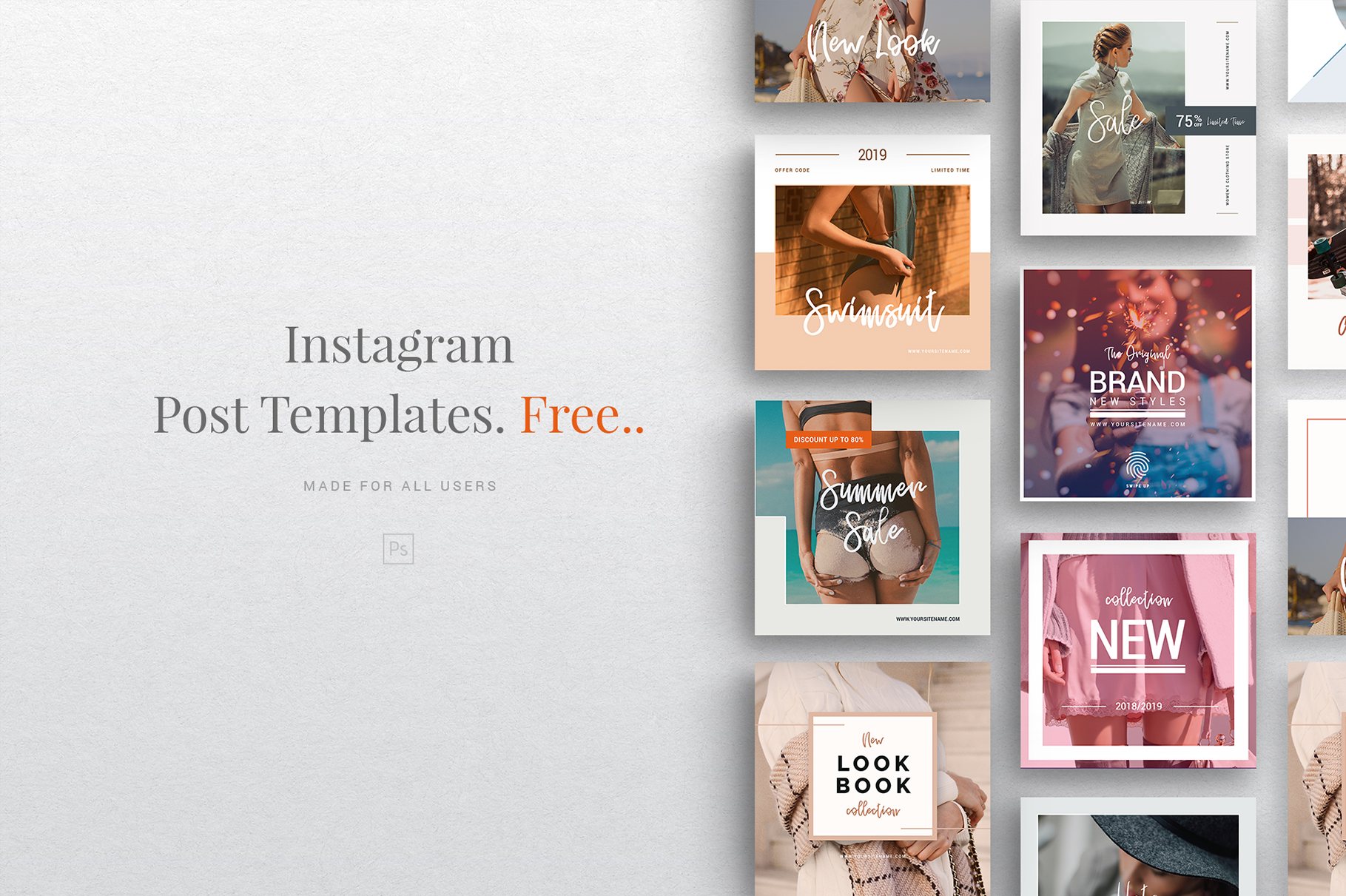 Detail Instagram Psd Template 2019 Nomer 32