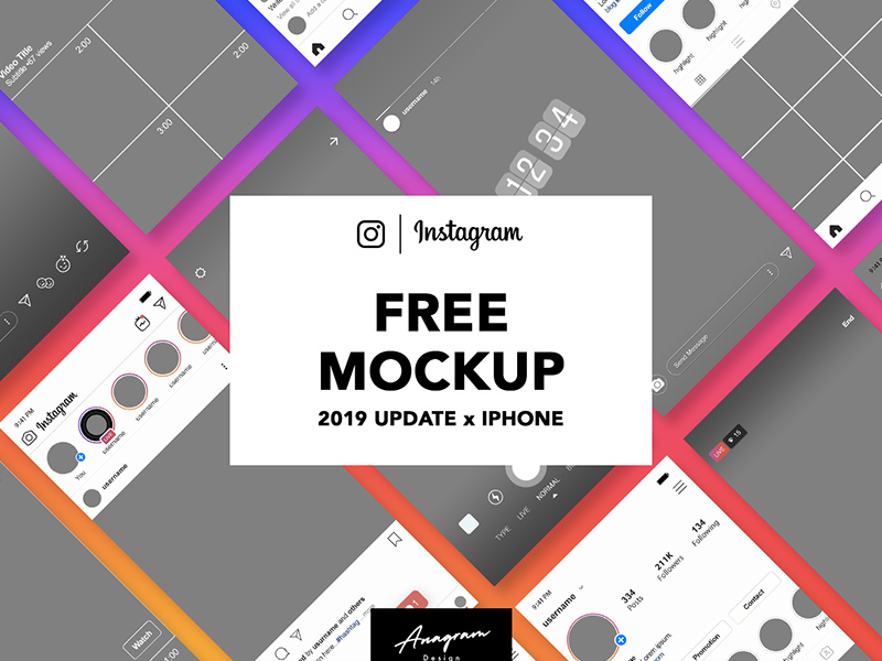 Detail Instagram Psd Template 2019 Nomer 6