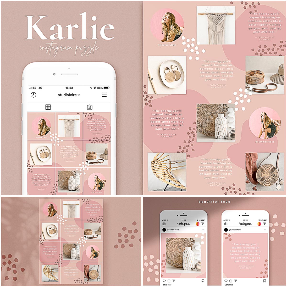 Detail Instagram Puzzle Feed Template Nomer 19