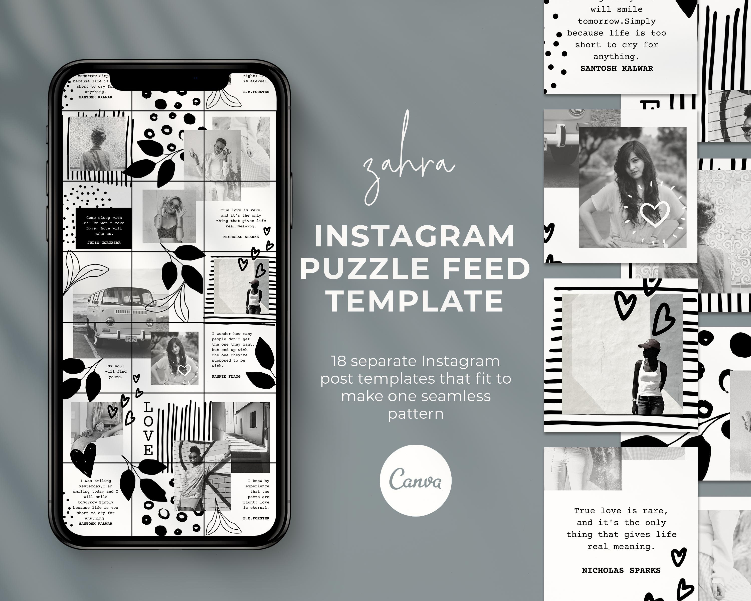 Detail Instagram Puzzle Feed Template Nomer 26