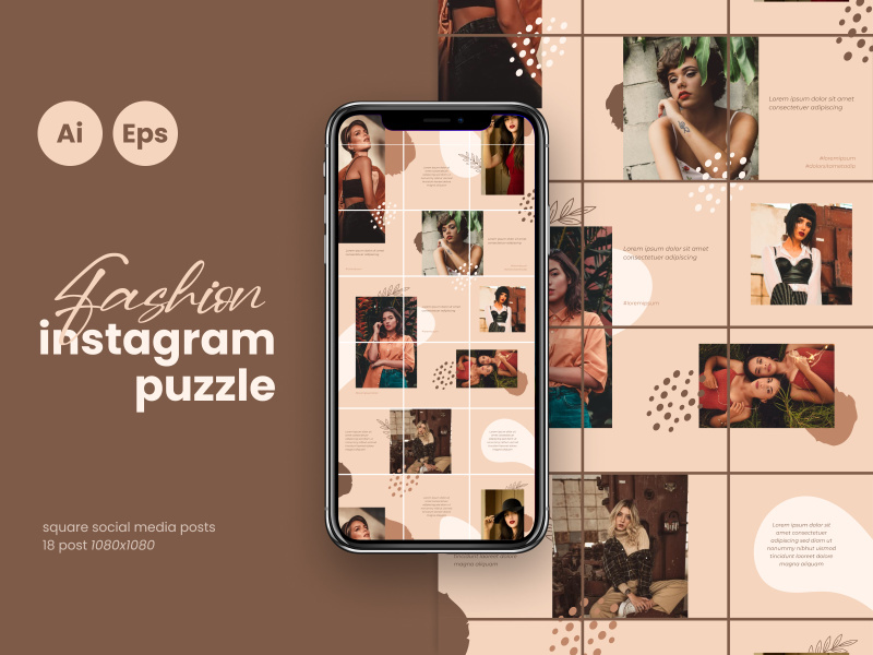 Detail Instagram Puzzle Feed Template Nomer 27