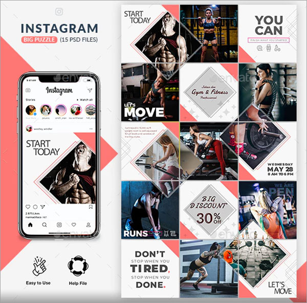 Detail Instagram Puzzle Feed Template Nomer 32