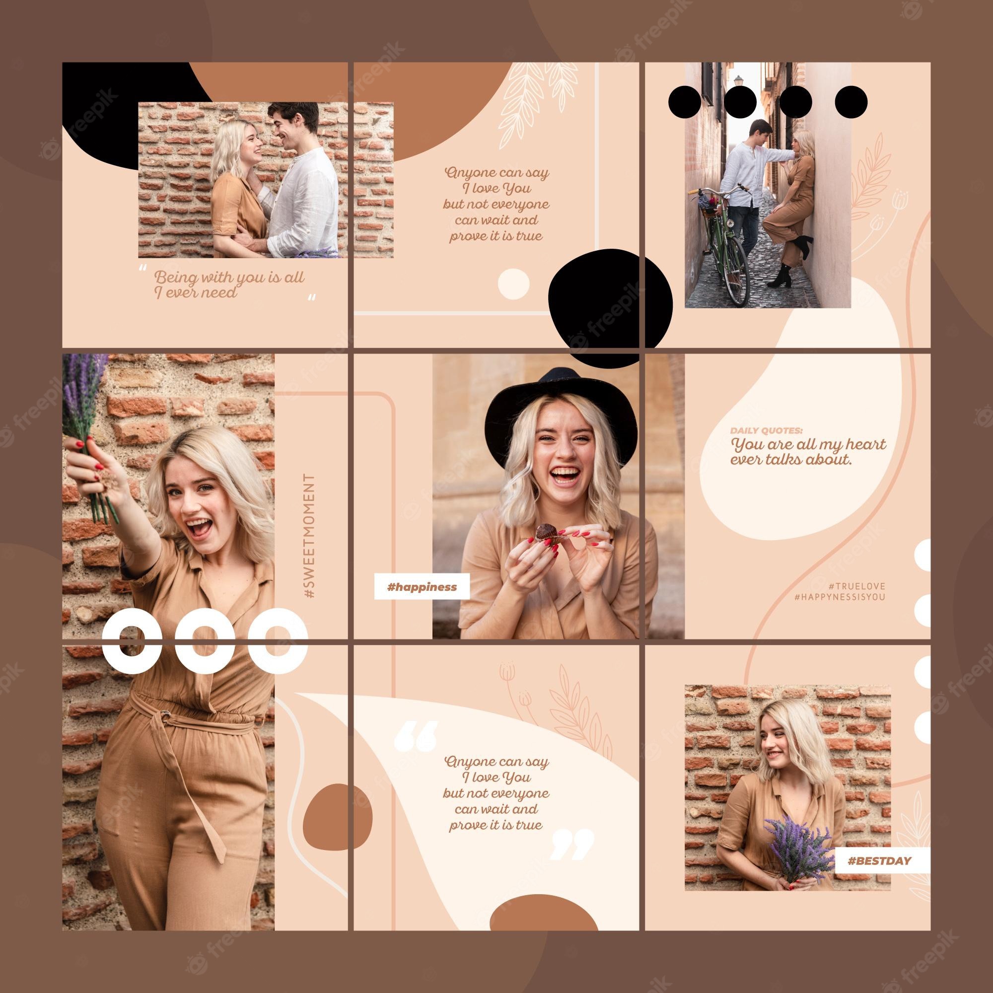Detail Instagram Puzzle Feed Template Nomer 7