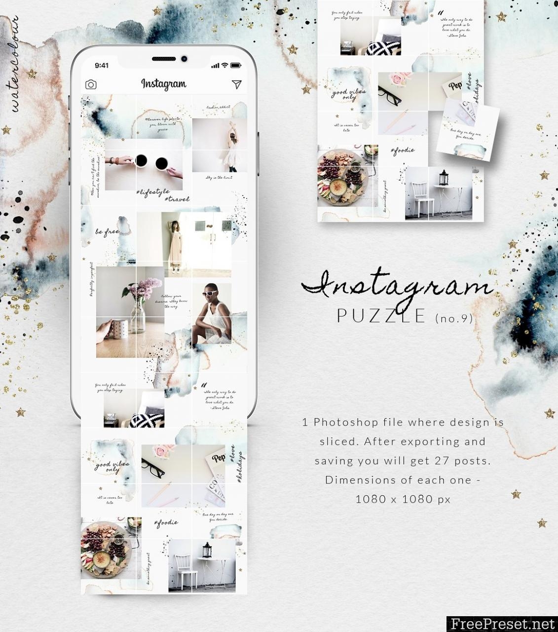 Detail Instagram Puzzle Feed Template Download Nomer 11