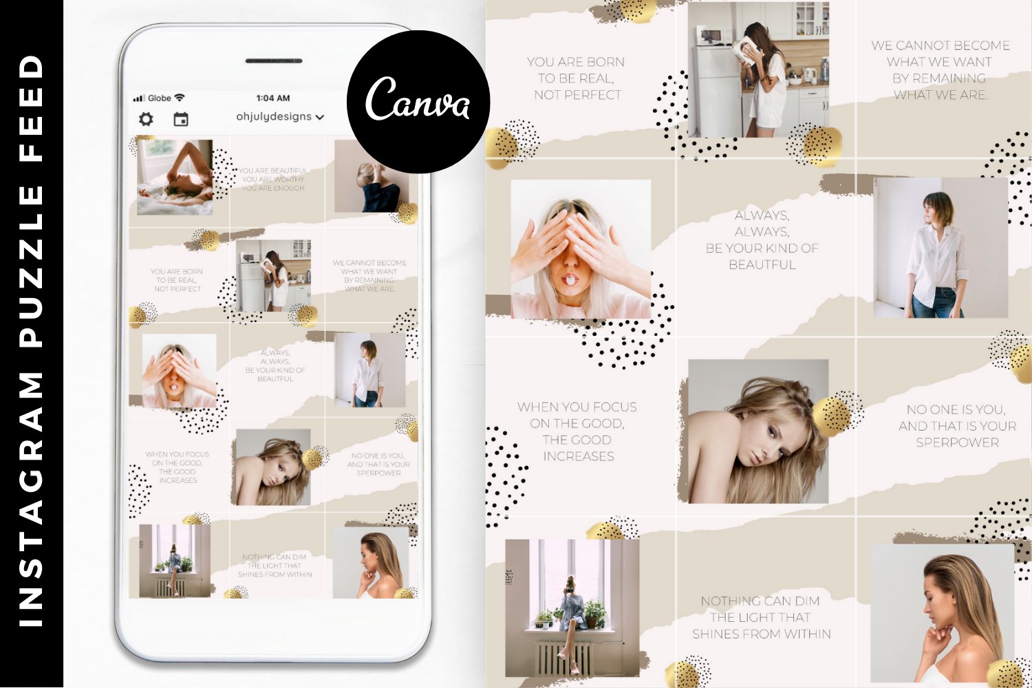 Detail Instagram Puzzle Feed Template Download Nomer 18