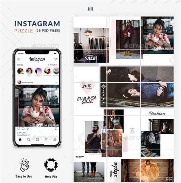 Detail Instagram Puzzle Feed Template Download Nomer 26