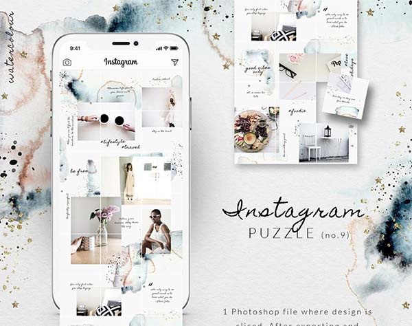Detail Instagram Puzzle Feed Template Download Nomer 4
