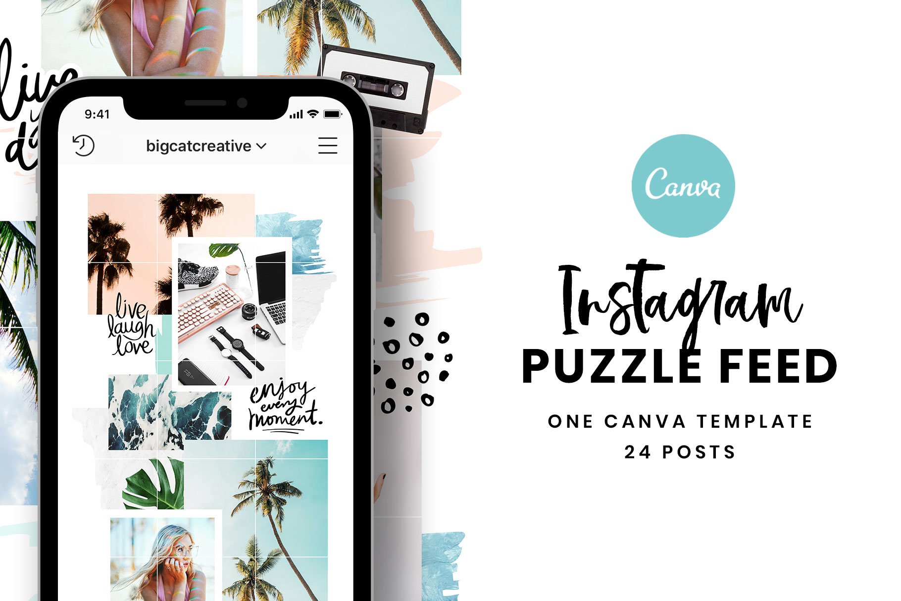 Detail Instagram Puzzle Feed Template Download Nomer 38