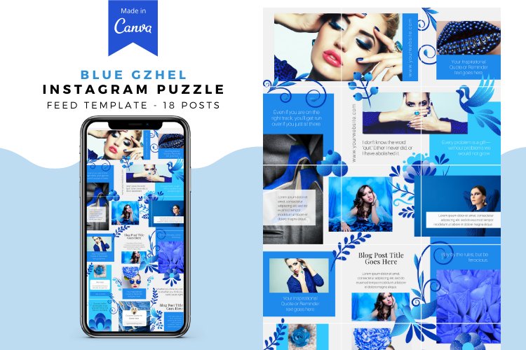Detail Instagram Puzzle Feed Template Download Nomer 39