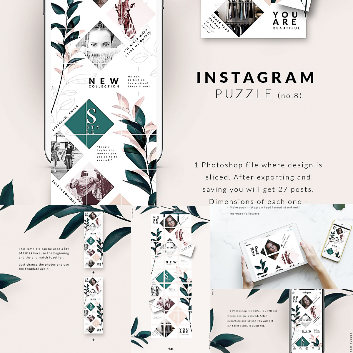 Detail Instagram Puzzle Feed Template Download Nomer 45