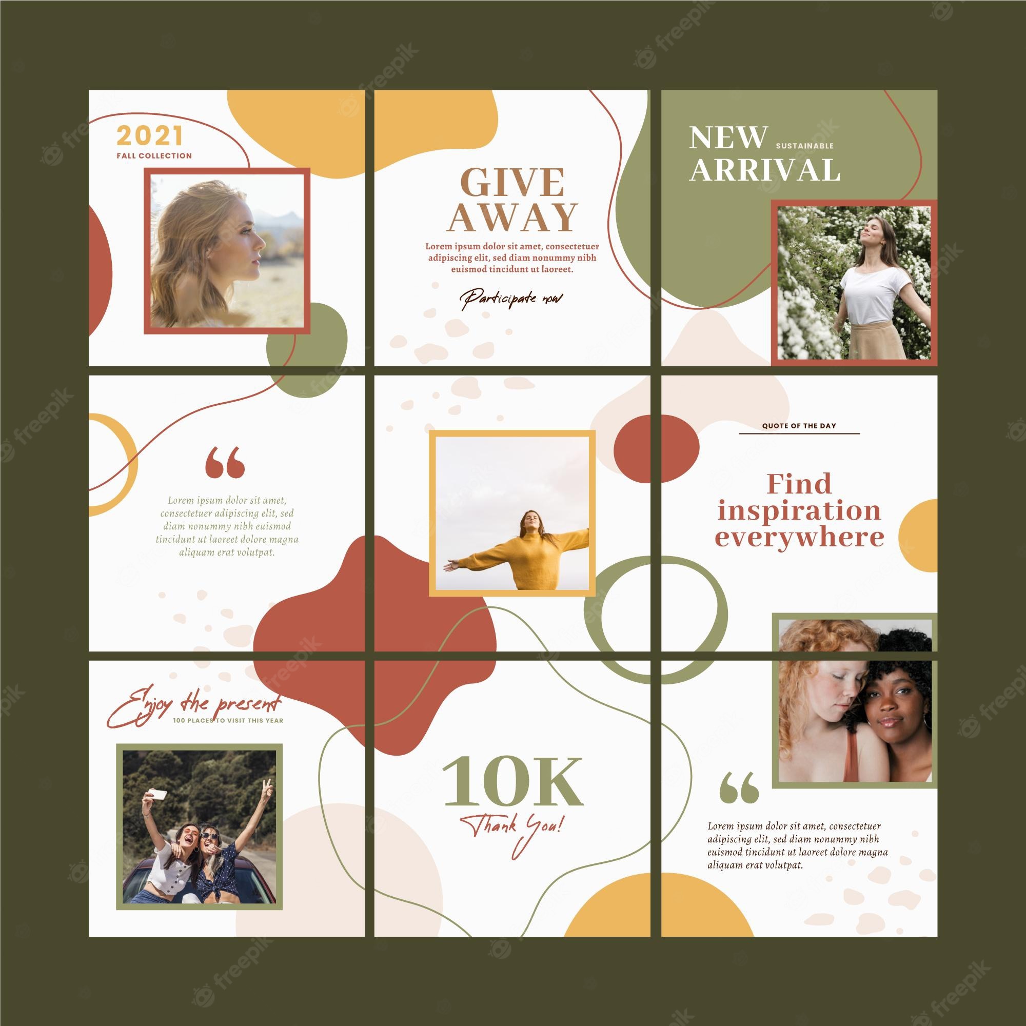 Detail Instagram Puzzle Feed Template Download Nomer 49