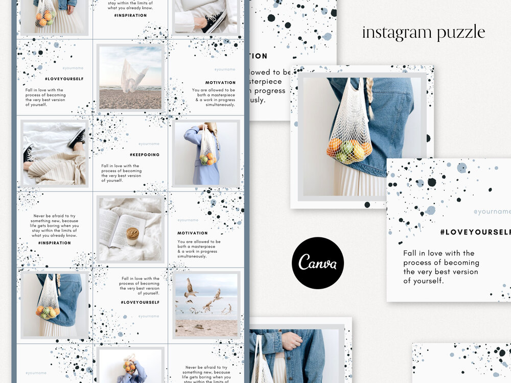 Detail Instagram Puzzle Feed Template Download Nomer 53