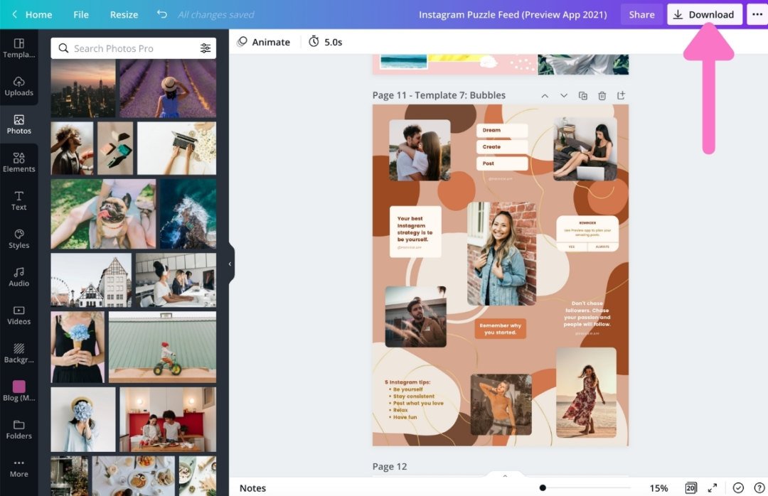 Detail Instagram Puzzle Feed Template Download Nomer 7