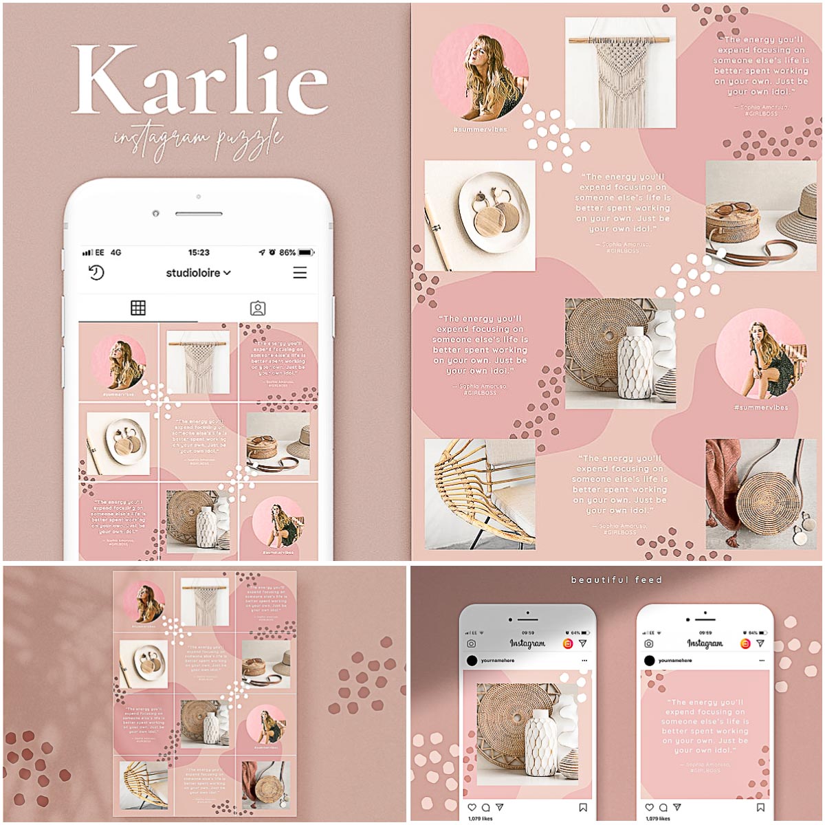 Detail Instagram Puzzle Feed Template Download Nomer 8
