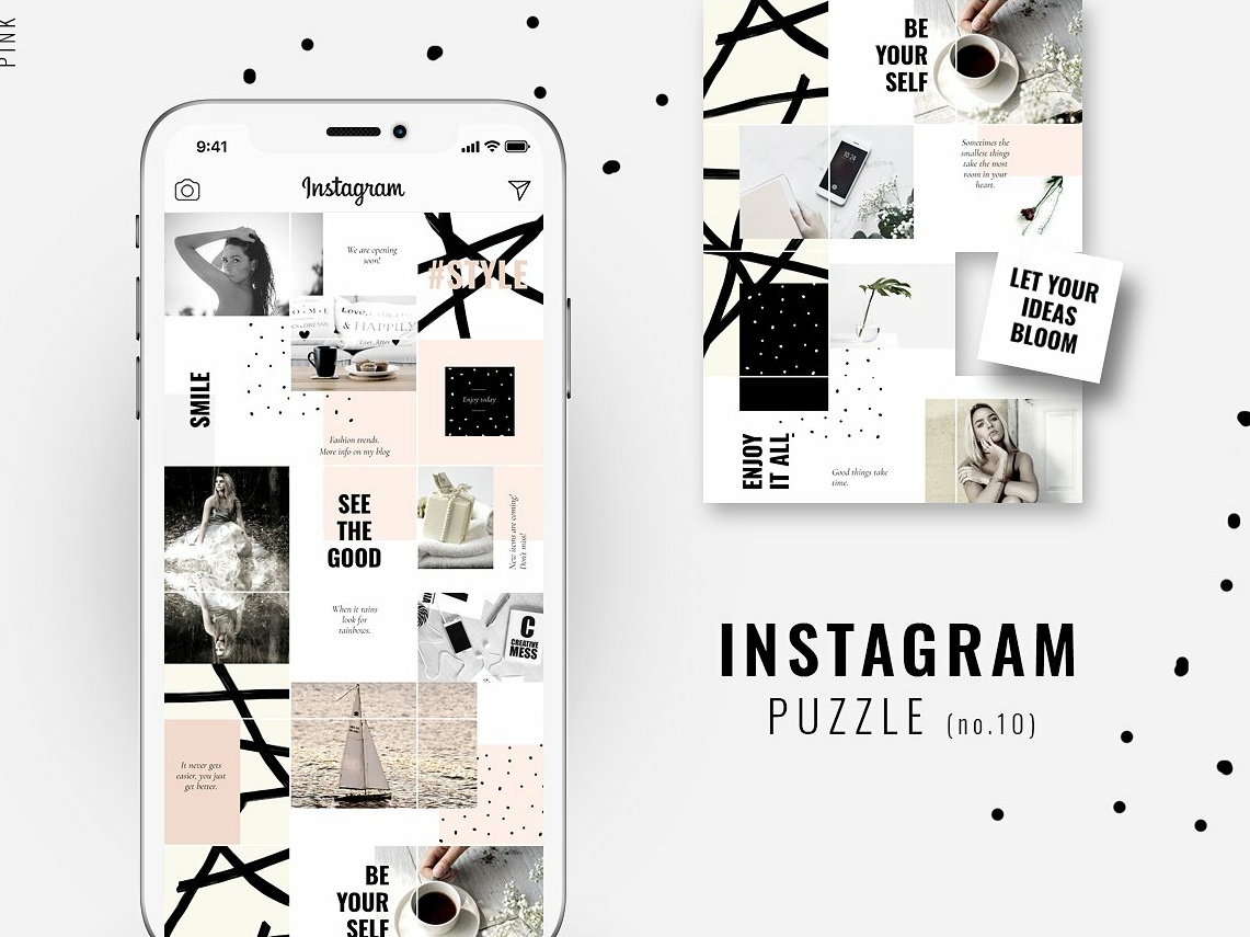 Detail Instagram Puzzle Template Nomer 2