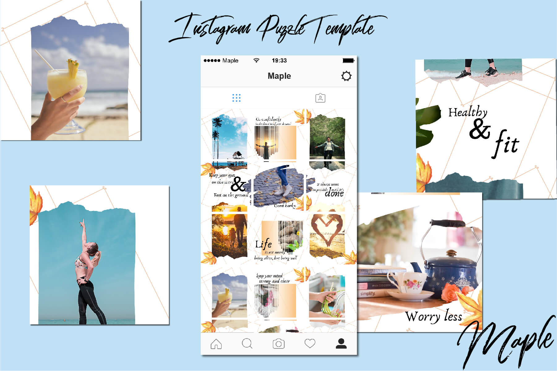 Detail Instagram Puzzle Template Nomer 30