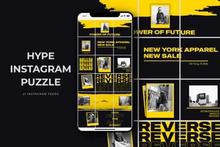 Detail Instagram Puzzle Template Nomer 46