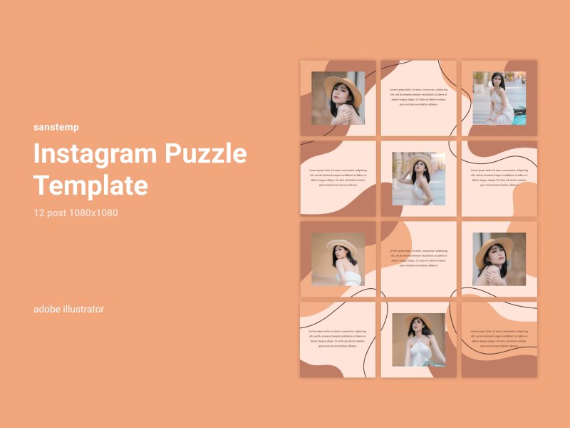 Detail Instagram Puzzle Template Nomer 51