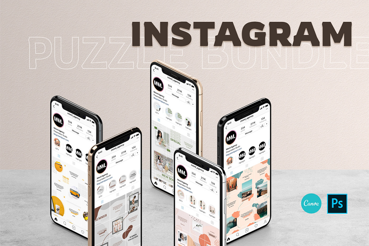 Detail Instagram Puzzle Template Nomer 54