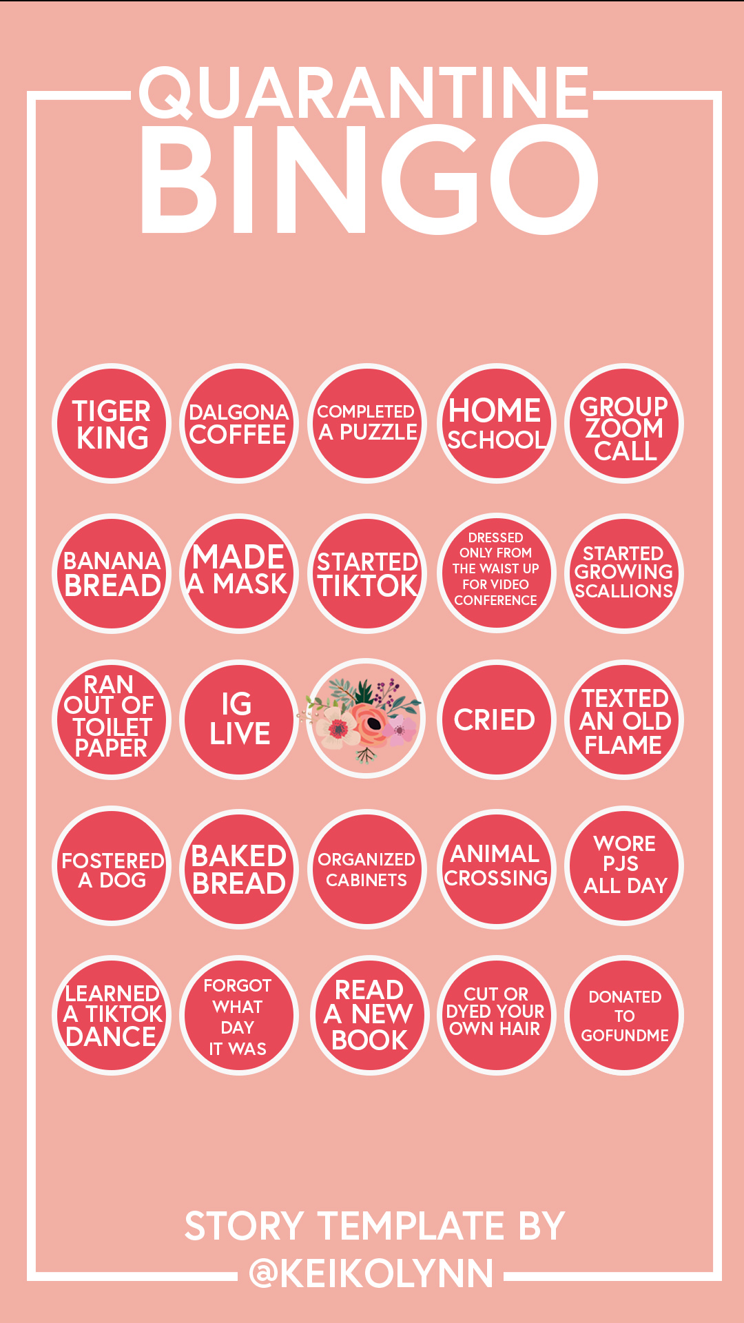 Detail Instagram Story Template Bingo Nomer 16