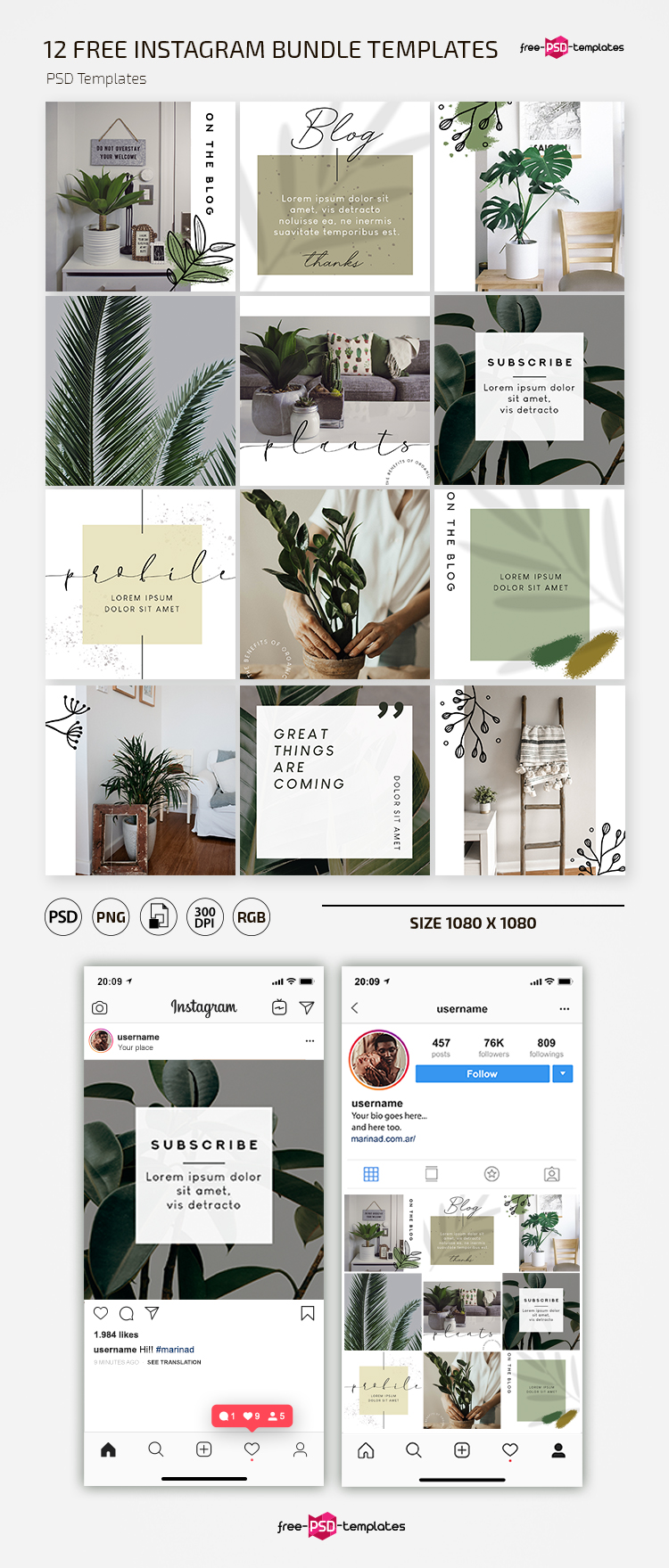 Detail Instagram Template Bundle Free Nomer 12