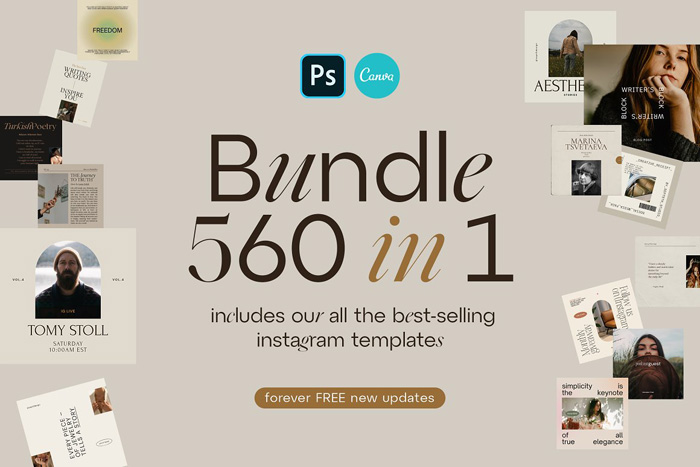 Detail Instagram Template Bundle Free Nomer 32