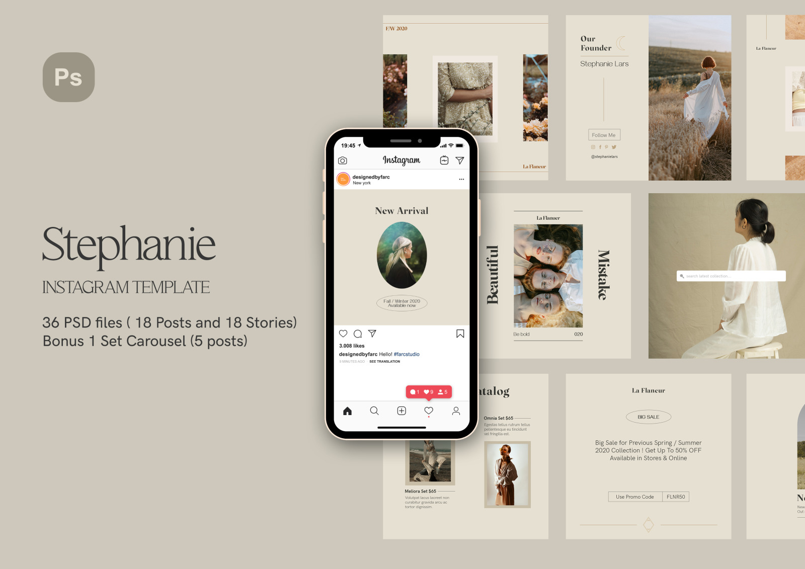 Detail Instagram Template Psd Nomer 20