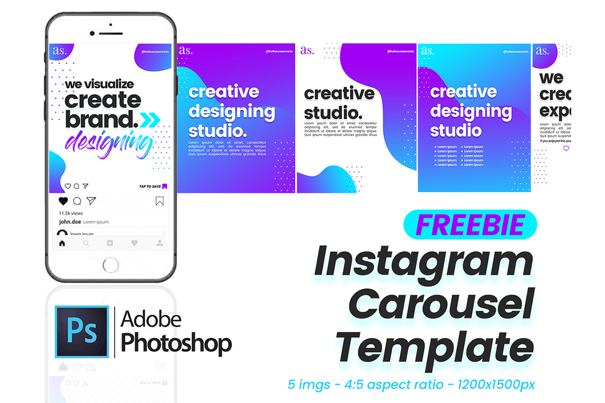 Detail Instagram Template Psd Free Nomer 33