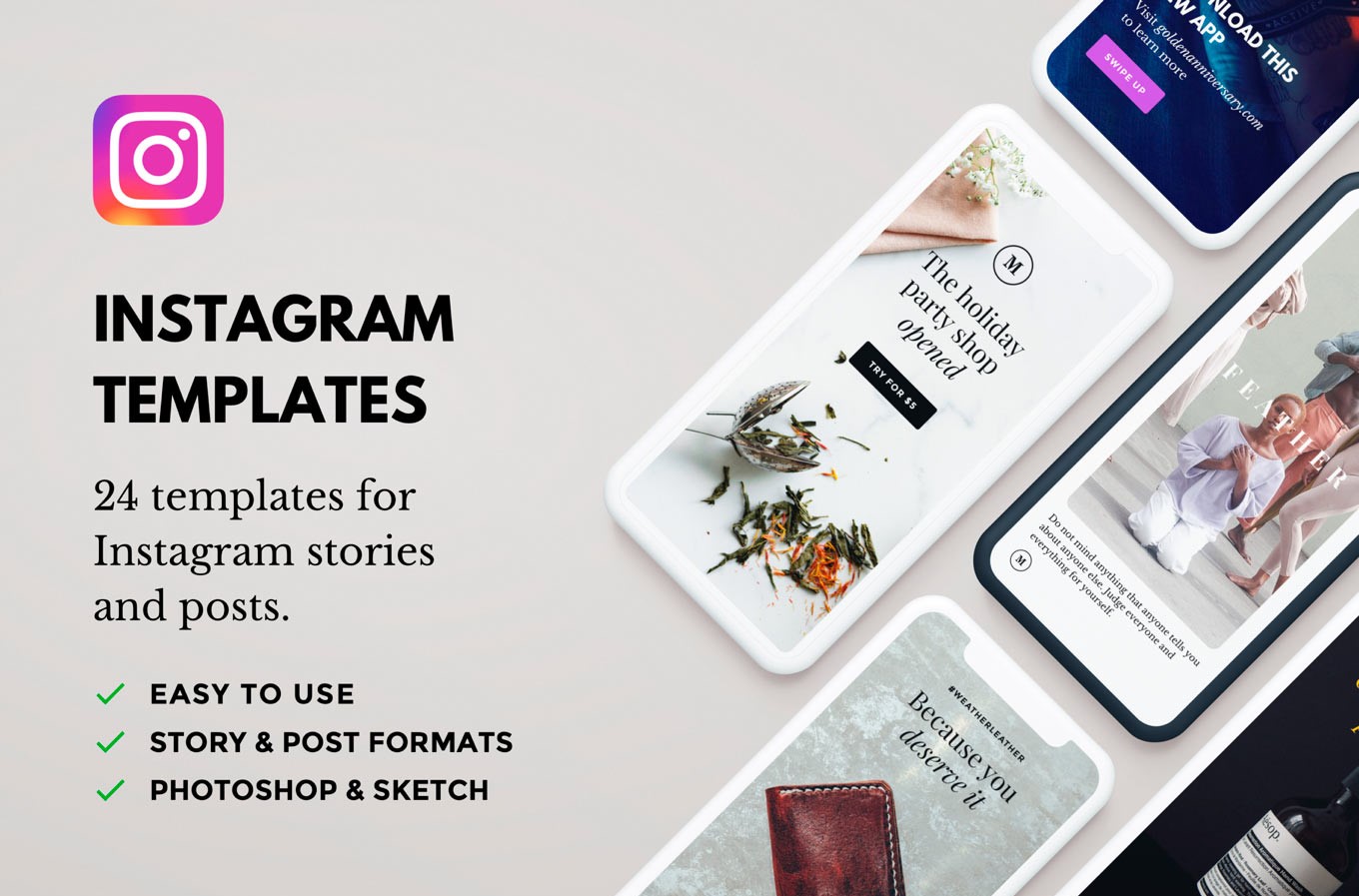 Detail Instagram Template Psd Free Nomer 9